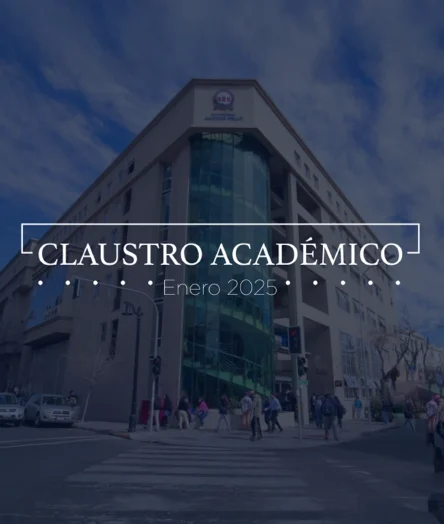 Imagen de la presentación de la cuenta pública del rector en el claustro académico de la unab