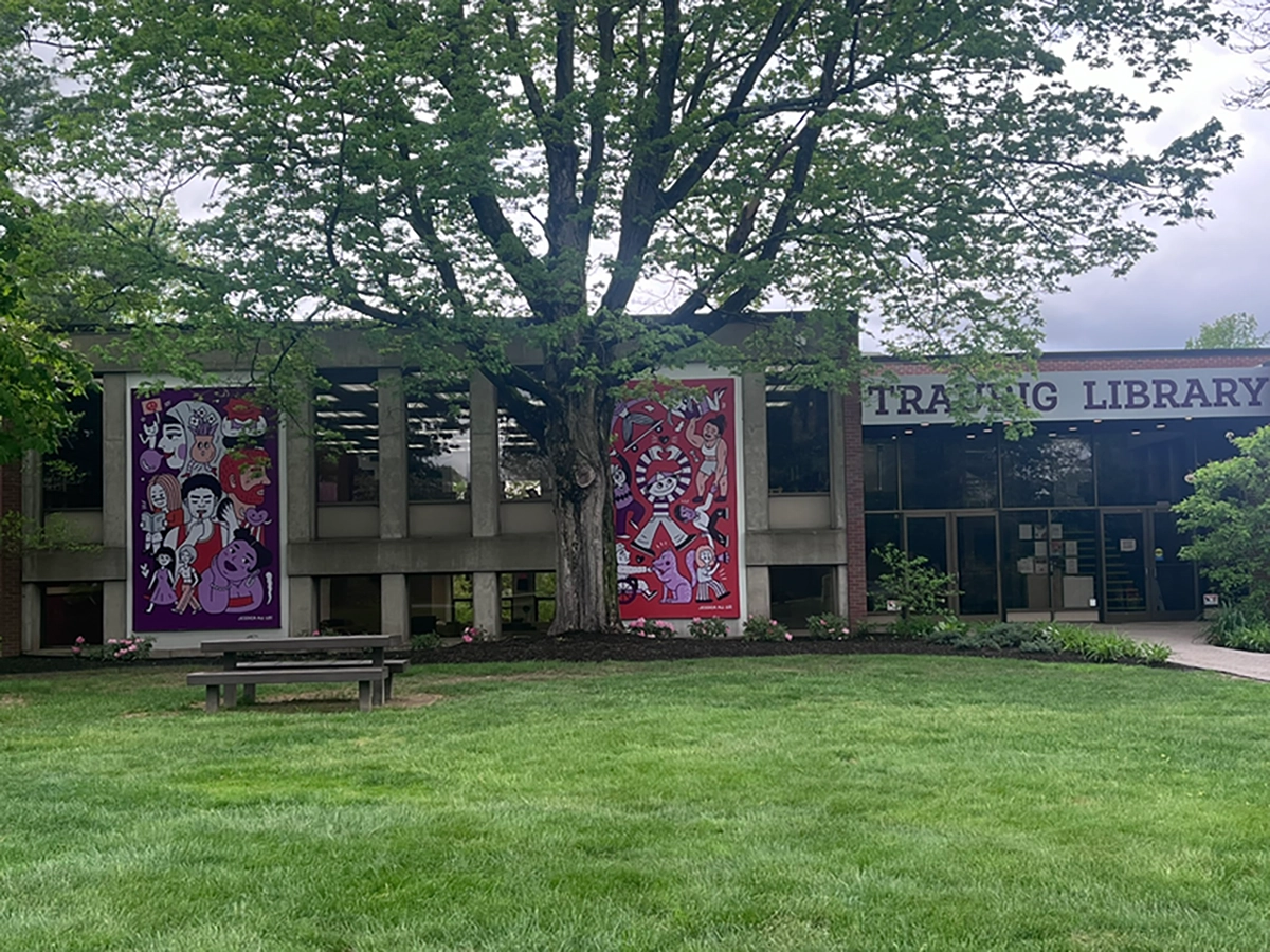 Exterior de un salón universitario