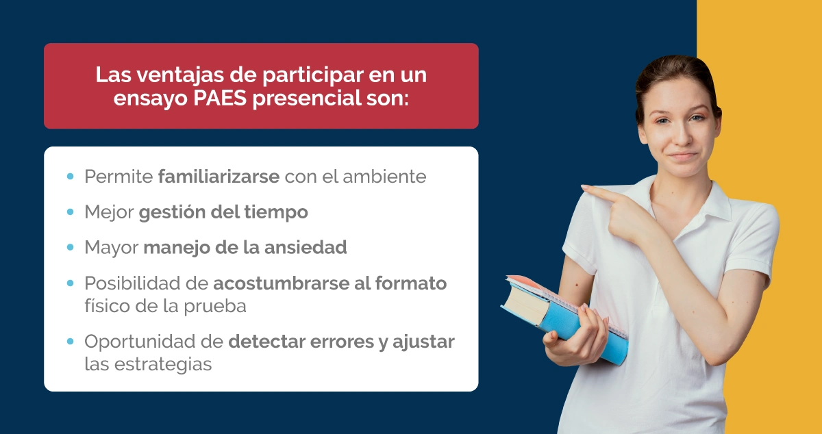 Ventajas de un ensayo PAES presencial