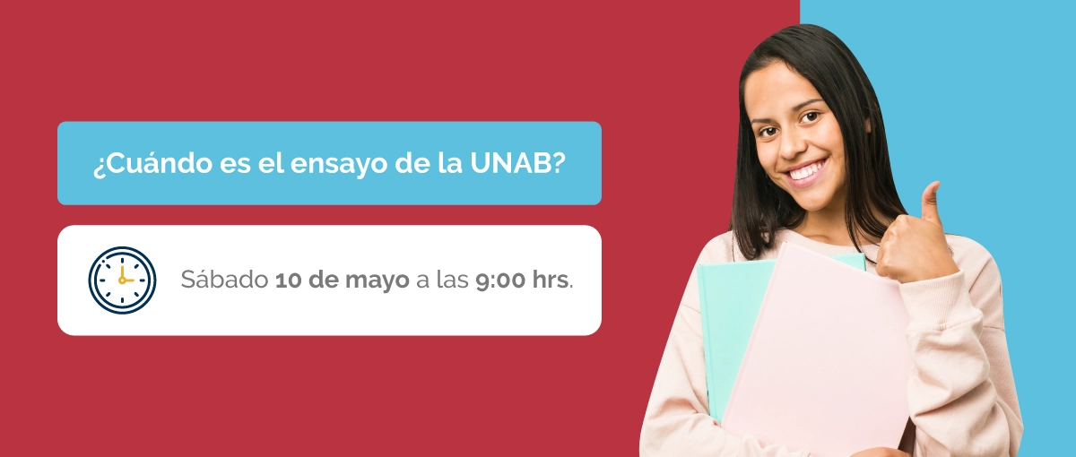 Fecha del ensayo PAES de la UNAB con PDV.