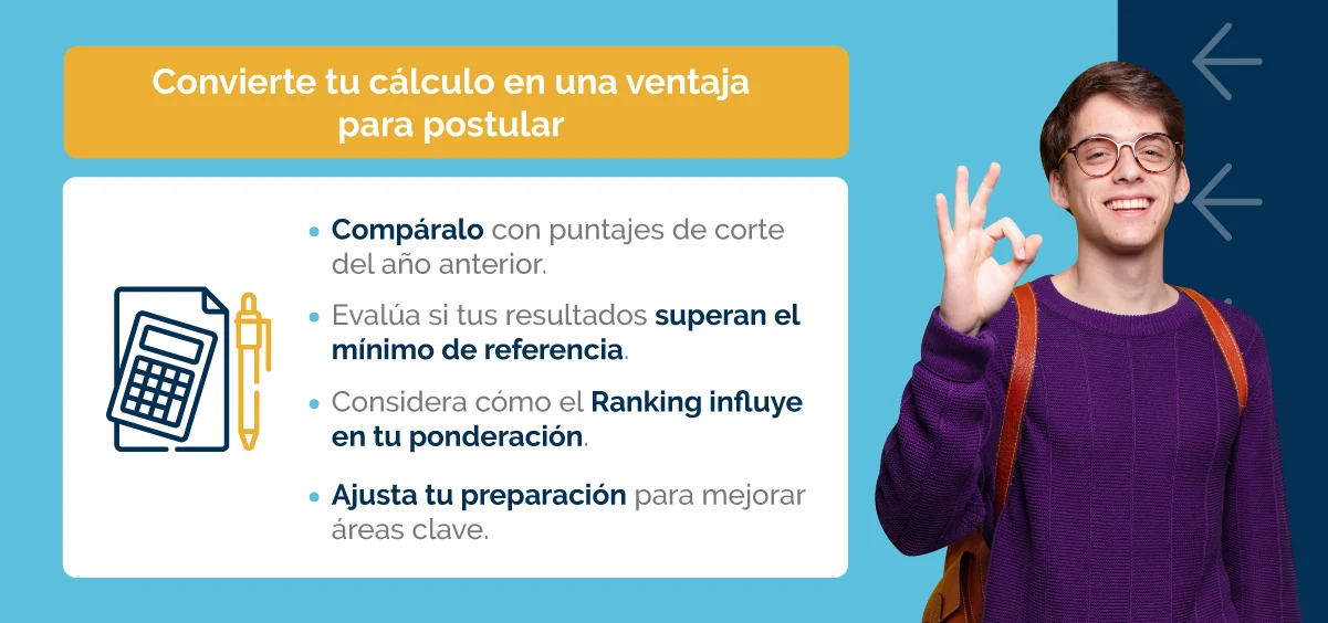 Convierte tu cálculo en una ventaja para postular